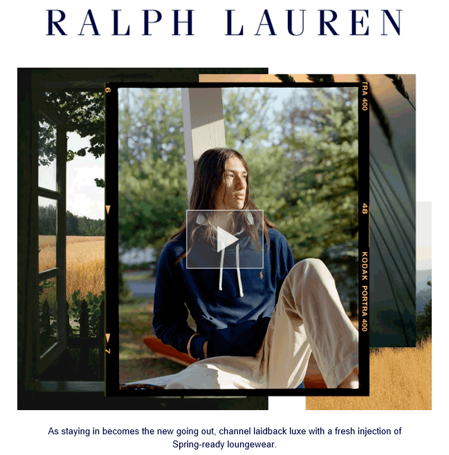 Eksempel på Ralph Lauren reklame