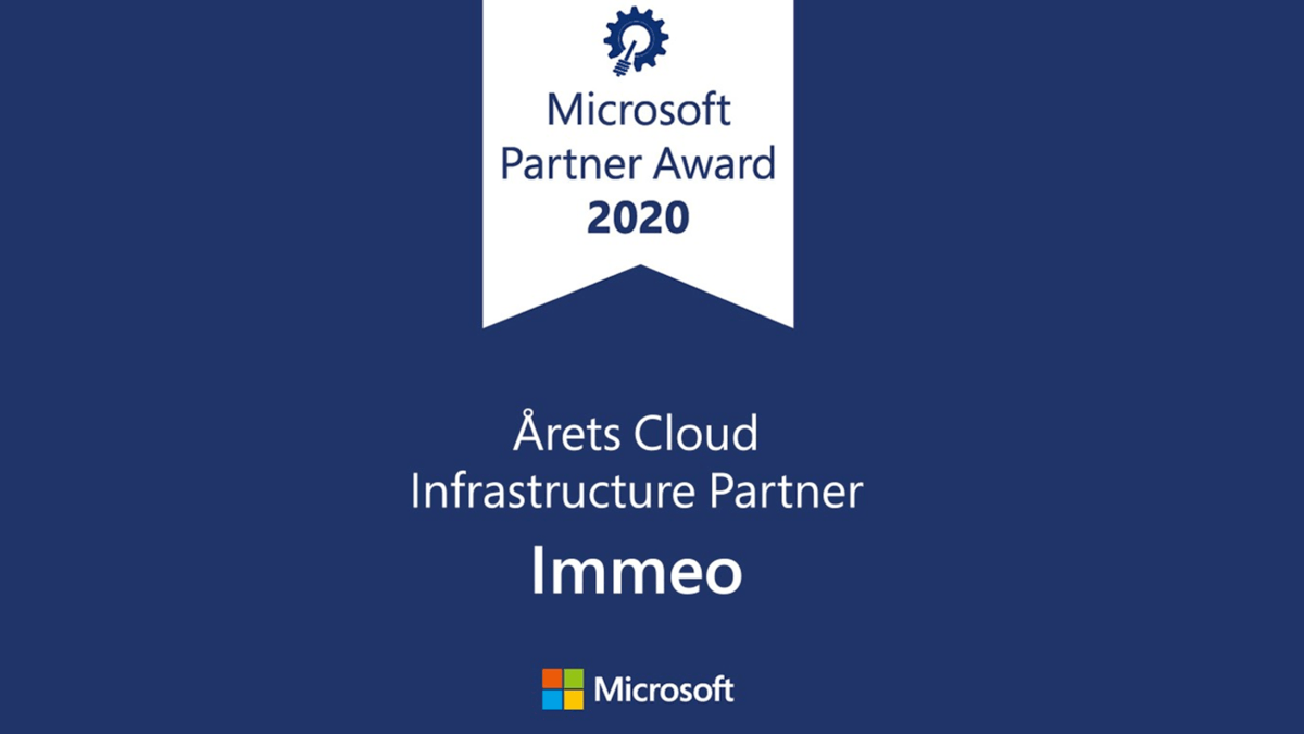 Microsoft Cloud Infrastructure Partner Award for andet år i træk